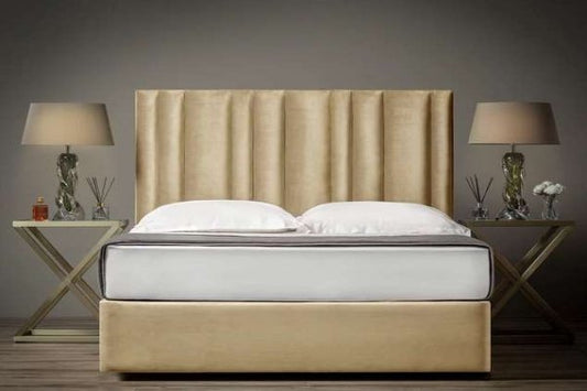 Multi-tubes Upholstered HeadBoard & Bed Set - Homestead Trading LLC.-Headboard