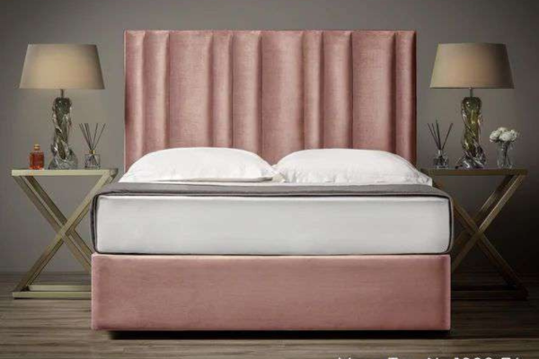 Multi-tubes Upholstered HeadBoard & Bed Set