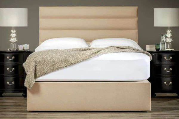 Tubes Upholstered HeadBoard & Bed Set