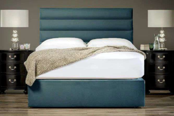 Tubes Upholstered HeadBoard & Bed Set